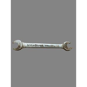 Vintage Billings Vitalloy 1020 SAE Open End 5/16  1/4 Made in USA Some Rust